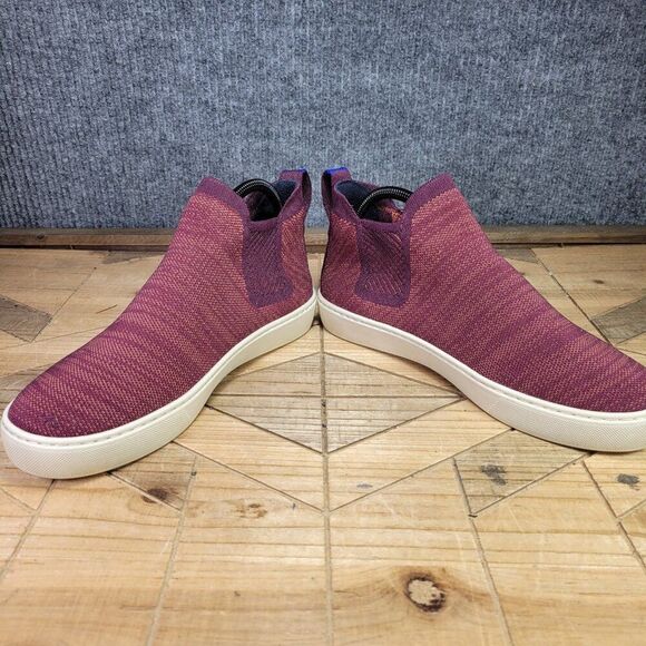 Rothy's Shoes Women 9 The Chelsea Boot Berry Lattice Retired Pull On Ankle - Picture 5 of 12